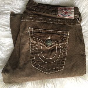😎True Religion Flare Corduroy